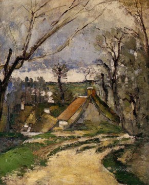 Paul Cezanne Painting - Casas rurales de Auvers Paul Cezanne